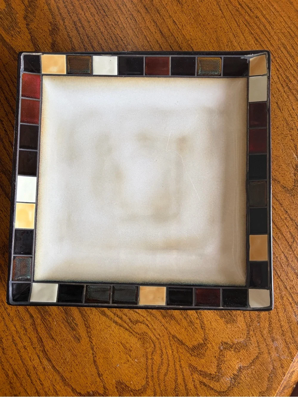 Set of 4 Home Trends Square Dinner Plates